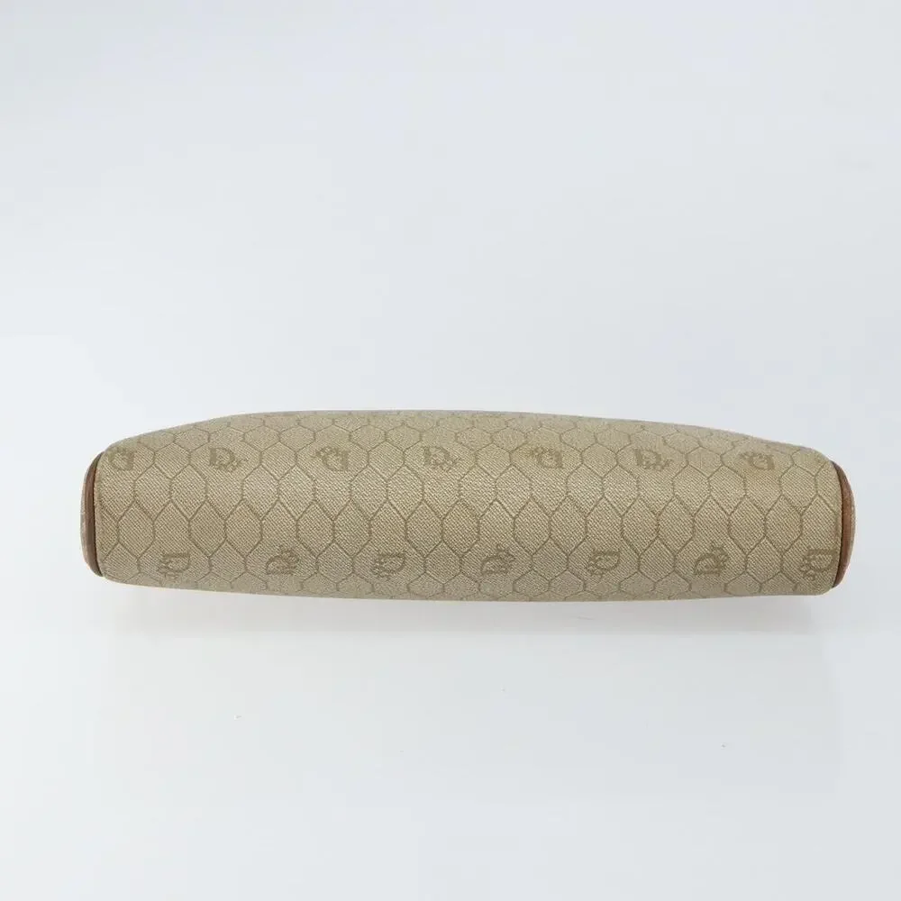 Dior Honeycomb Canvas Clutch Bag Beige